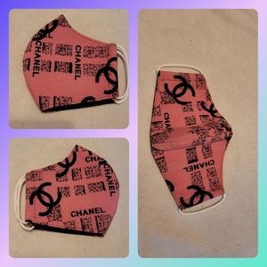 Pink and Black Chanel Mask